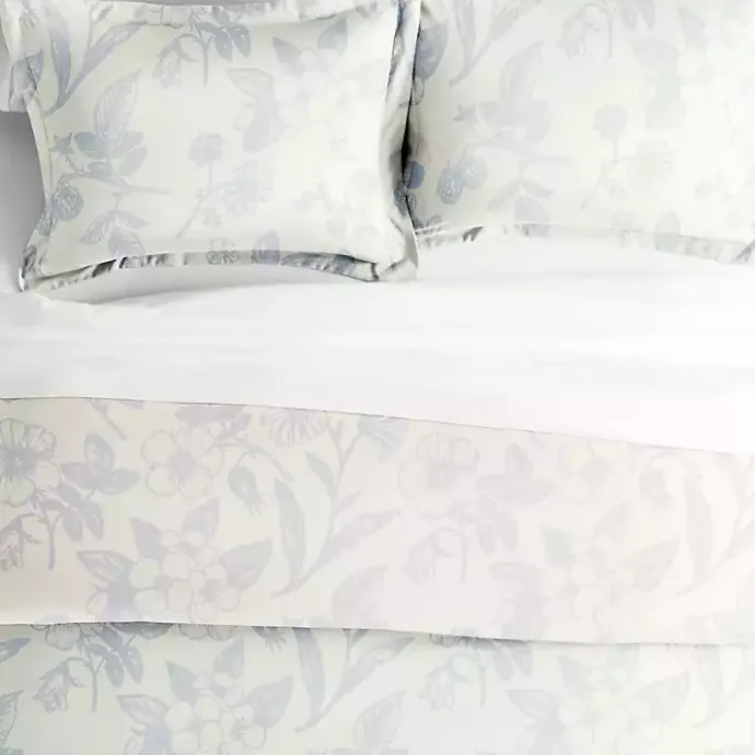 Kirklands Home Blue Botanical 3-pc. King Duvet Cover Set