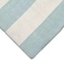 Kirklands Home Blue Cabana Stripe Indoor/Outdoor Runner, 2x8