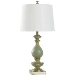 Outlet Kirklands Home Carved Traditional Table Lamp Blue