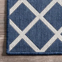 Discount Kirklands Home Blue Cassie Global Outdoor Area Rug, 5x8