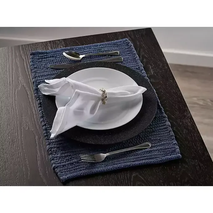 Outlet Kirklands Home Casual Woven Placemats, Set of 4 Blue
