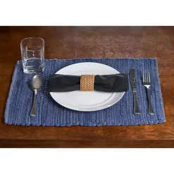 Outlet Kirklands Home Casual Woven Placemats, Set of 4 Blue