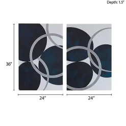 Discount Kirklands Home Blue Celestial Orbit Canvas Art Prints, Set of 2