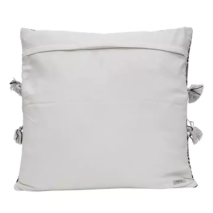 Hot Kirklands Home Chevron Woven Outdoor Pillow Blue