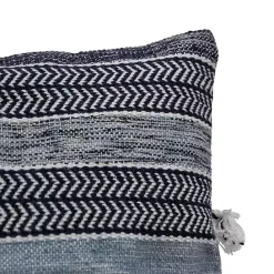 Hot Kirklands Home Chevron Woven Outdoor Pillow Blue