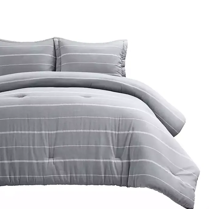Discount Kirklands Home Classic Stripe 3-pc. Full/Queen Comforter Set Blue