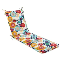 Discount Kirklands Home Blue Confetti Outdoor Chaise Cushion
