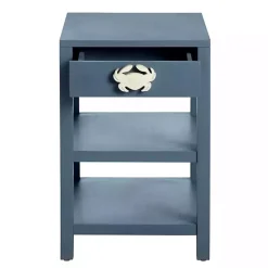 Kirklands Home Crab Accent Table Blue