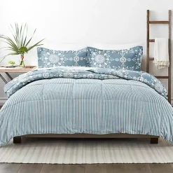 Clearance Kirklands Home Daisy Medallion Queen 3-pc. Comforter Set Blue