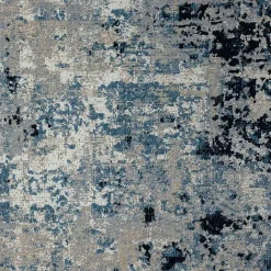Outlet Kirklands Home Blue Distressed Washable Area Rug, 7x9
