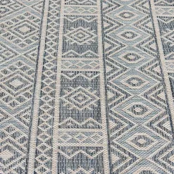Kirklands Home Draya Indoor/Outdoor Area Rug, 5x7 Blue