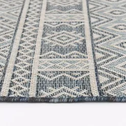Kirklands Home Draya Indoor/Outdoor Area Rug, 5x7 Blue