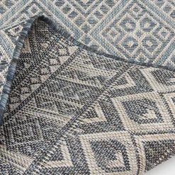 Kirklands Home Draya Indoor/Outdoor Area Rug, 5x7 Blue