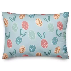 Hot Kirklands Home Blue Easter Egg Bunny Ear Indoor/Outdoor Pillow