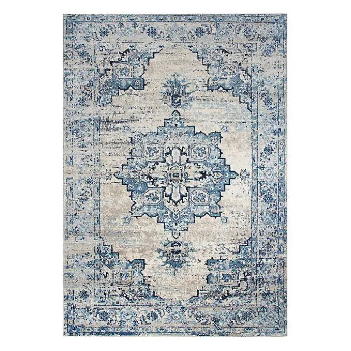 Outlet Kirklands Home Edward Medallion Area Rug, 8x10 Blue