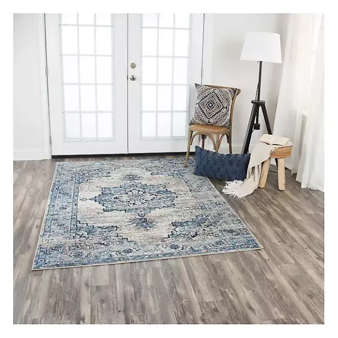 Outlet Kirklands Home Edward Medallion Area Rug, 8x10 Blue