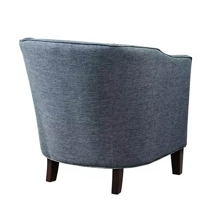 Clearance Kirklands Home Emery Barrel Accent Chair Blue