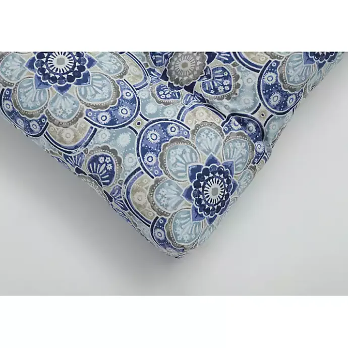 Sale Kirklands Home Emilia Outdoor Curve Seat Cushion, Set of 2 Blue