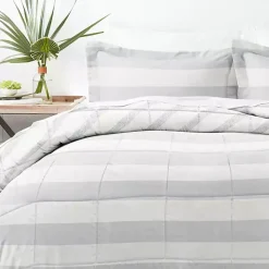 Sale Kirklands Home Blue Faded Stripe 3-pc. Queen Comforter Set