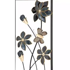 Clearance Kirklands Home Blue Floral and Butterfly Wall Plaques, Set of 2