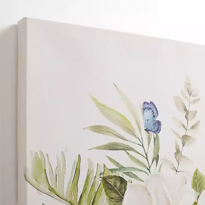 Best Kirklands Home Blue Floral in China Vase II Canvas Art Print