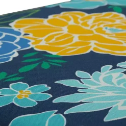 Clearance Kirklands Home Blue Floral Tufted Outdoor Seat Cushions, Set of 2