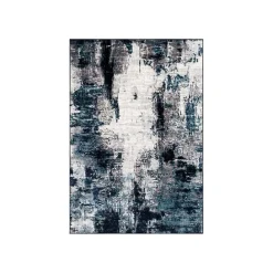 Best Kirklands Home Blue Harper Abstract Area Rug, 5x7