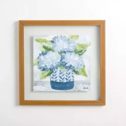Best Kirklands Home Blue Hydrangea Blooms Framed Art Print