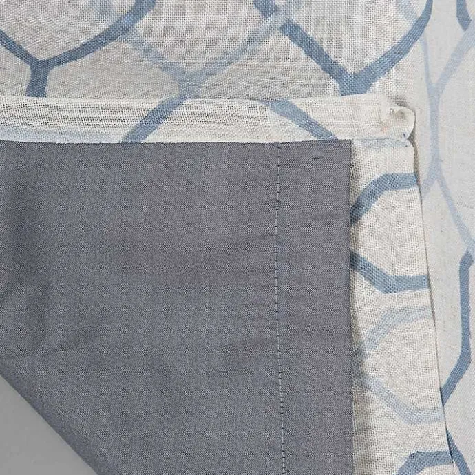 Hot Kirklands Home Blue Interlock Single Curtain Panel, 84 in.