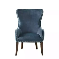 Discount Kirklands Home Ivey Button Tufted Accent Chair Blue