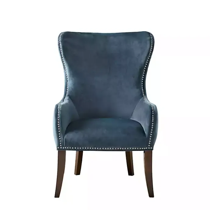 Discount Kirklands Home Ivey Button Tufted Accent Chair Blue
