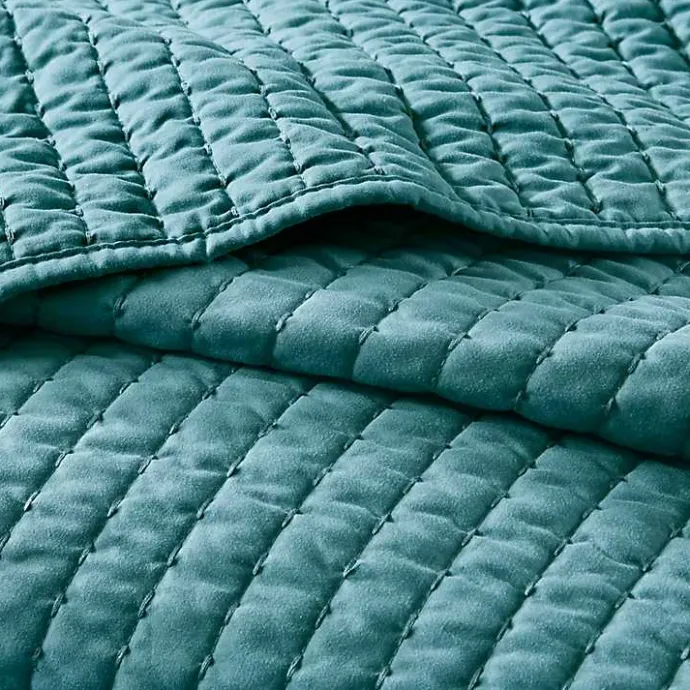 Online Kirklands Home Jaxson 3-pc. Reversible King Coverlet Set Blue