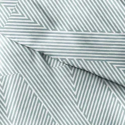 Best Kirklands Home Blue Linear 2-pc. Twin Duvet Cover Set