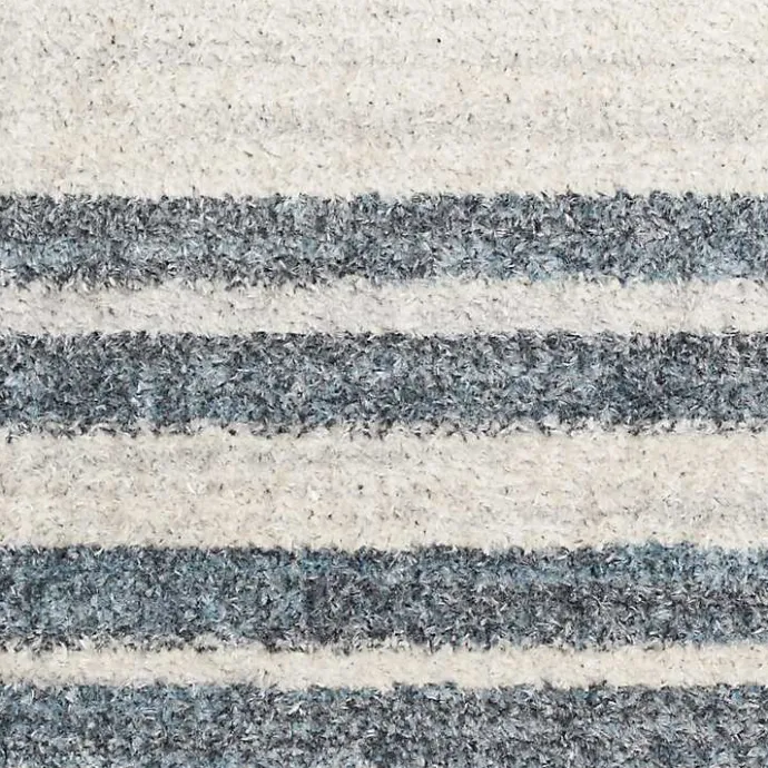 Outlet Kirklands Home Blue Linear Sphere Washable Area Rug, 3x5