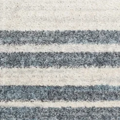 Kirklands Home Blue Linear Sphere Washable Area Rug, 4x6