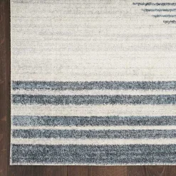 Kirklands Home Blue Linear Sphere Washable Area Rug, 4x6