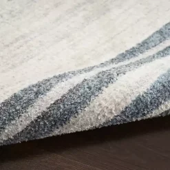 Online Kirklands Home Blue Linear Sphere Washable Area Rug, 7x10