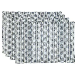 Kirklands Home Lines Woven Placemats, Set of 4 Blue