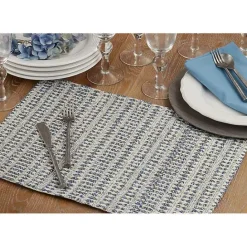 Kirklands Home Lines Woven Placemats, Set of 4 Blue