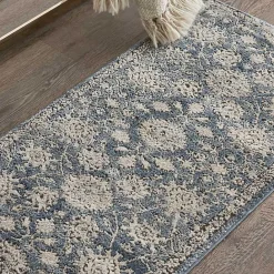 Discount Kirklands Home Blue Lush Vines Accent Rug