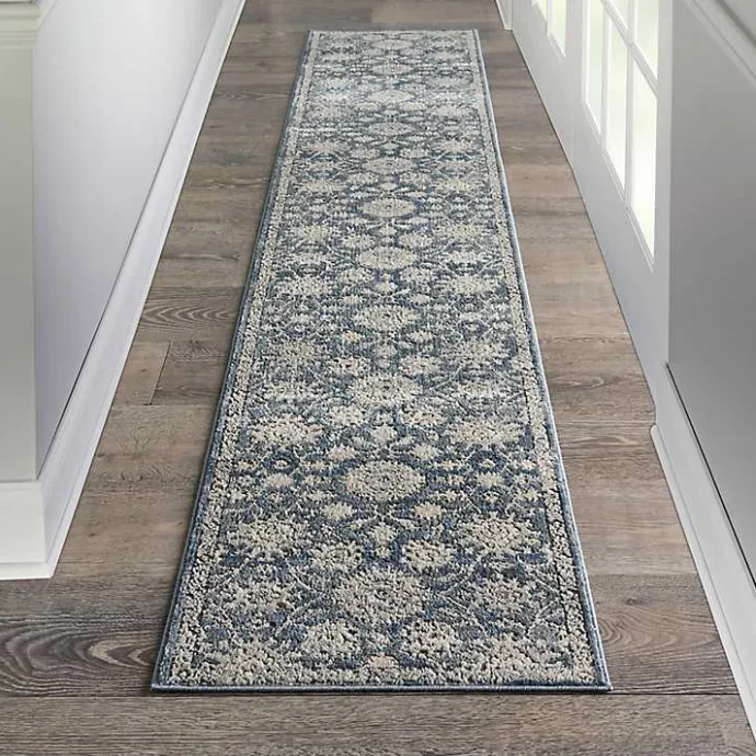 Clearance Kirklands Home Blue Lush Vines Runner