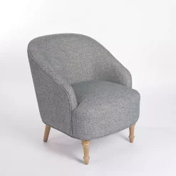 Outlet Kirklands Home Maria Curved Accent Chair Blue