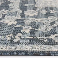 Best Kirklands Home Medallion Lava Indoor/Outdoor Area Rug, 7x9 Blue