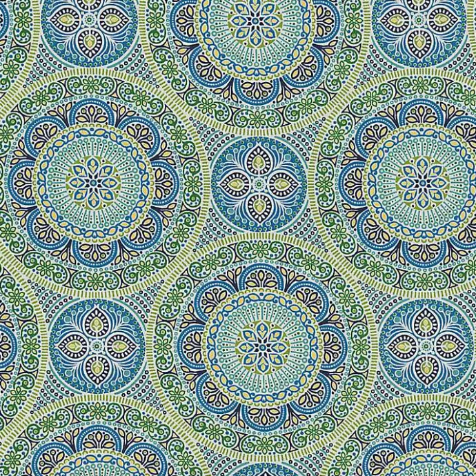 New Kirklands Home Blue Medallion Outdoor Chair Cushion