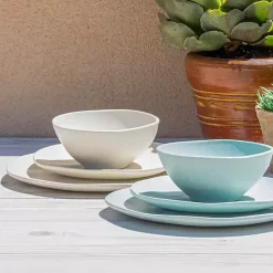 Discount Kirklands Home Melamine Santal Salad Plates, Set of 6 Blue