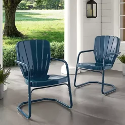 Hot Kirklands Home Metal Ridgeland 2-pc. Chair Set Blue