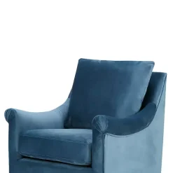 New Kirklands Home Mora Swivel Accent Chair Blue