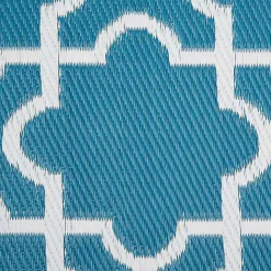 Outlet Kirklands Home Blue Moroccan Trellis Outdoor Area Rug, 4x6