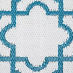 Outlet Kirklands Home Blue Moroccan Trellis Outdoor Area Rug, 4x6