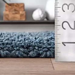 Outlet Kirklands Home Neva Plush Shag Area Rug, 5x7 Blue